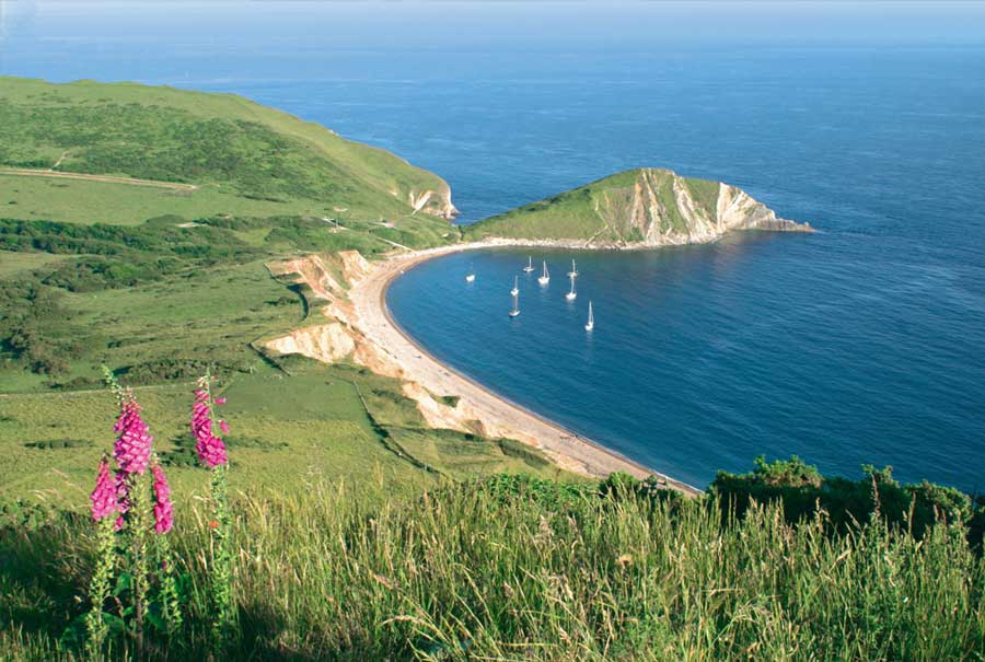 Flower's Barrow overlooking the Dorset coast
