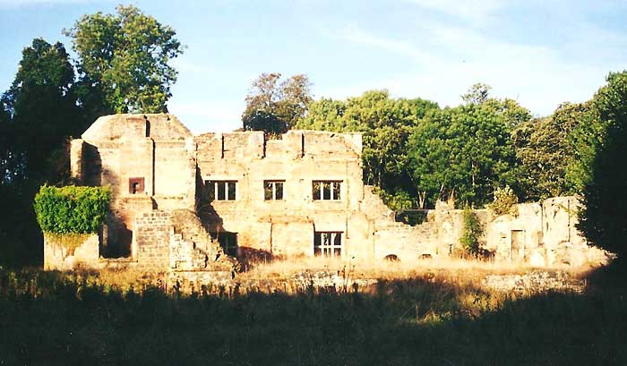 Tyneham House as it is today – hidden in the trees