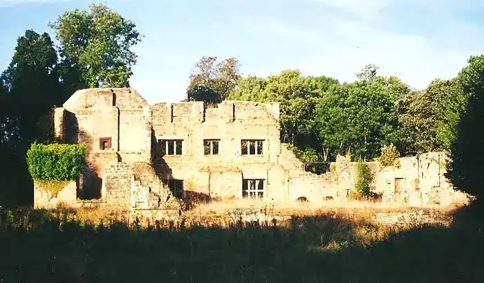 Tyneham House as it is today - hidden in the trees