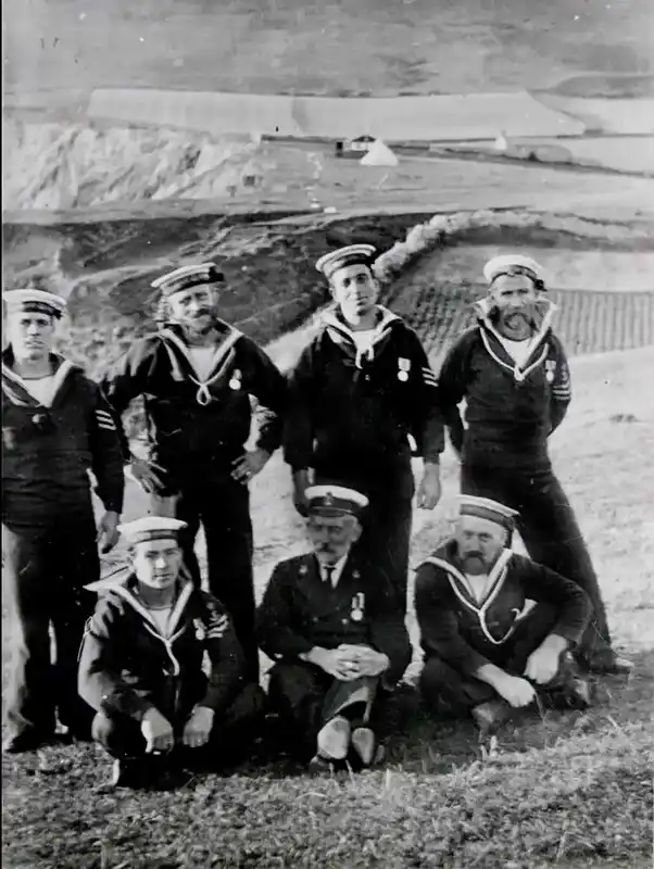 Coastguards at Worbarrow Bay
