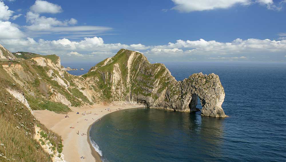 Panoramic view of Durdle Door