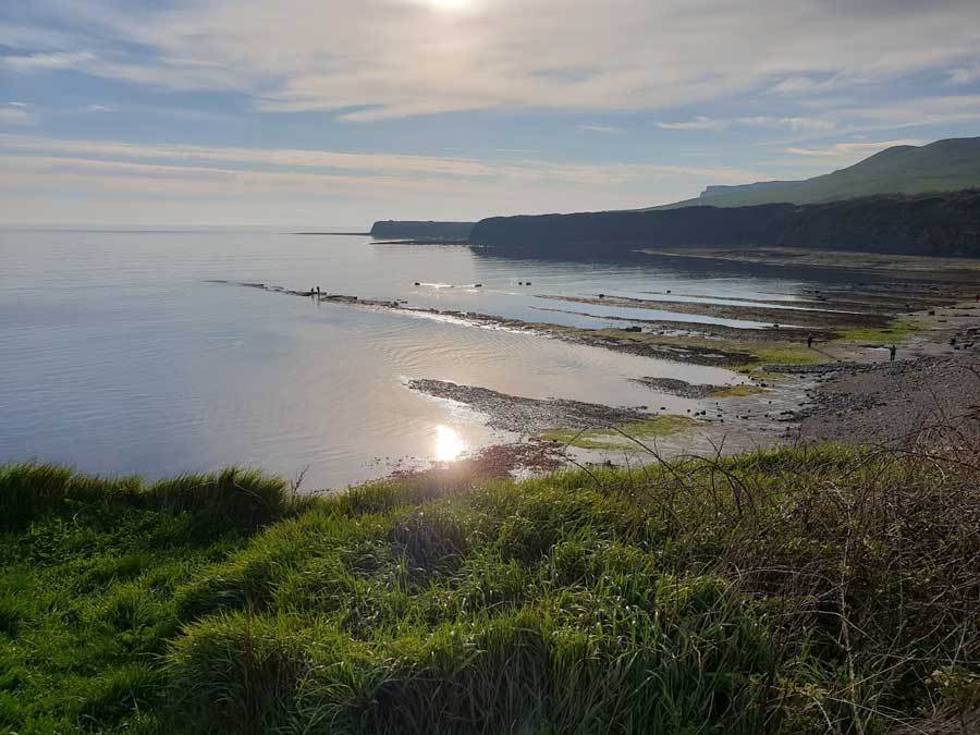 View across Kimmeridge Bay