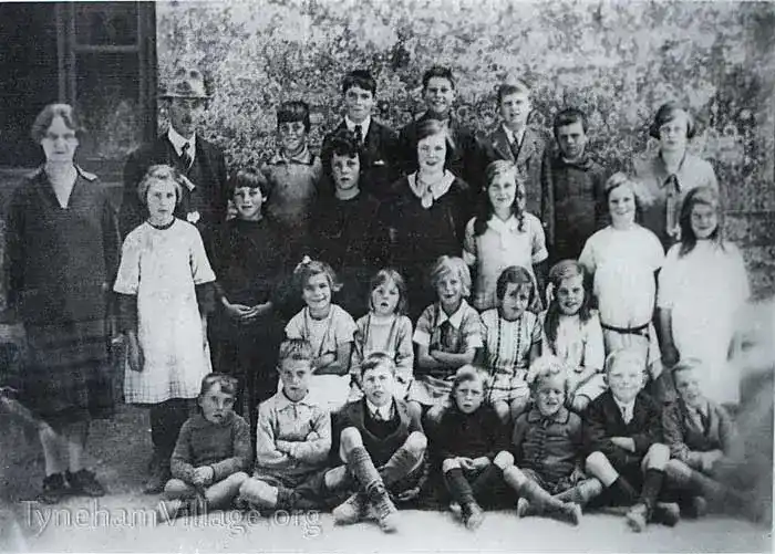 Children at Tyneham School before closure