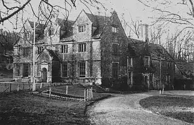 Tyneham House, requisitioned by the military in 1943 and later demolished