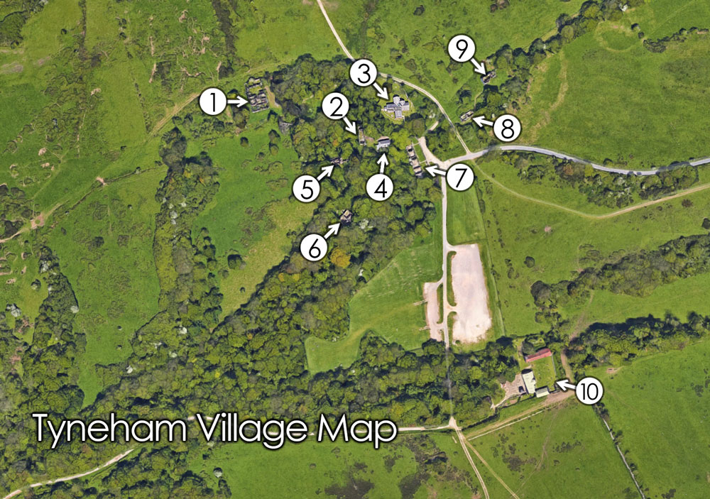 Tyneham Village Map