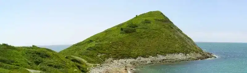 View along the Jurassic Coast cliffs near Tyneham